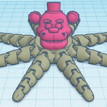 Mô hình 3D OctoFreddy - Bạch tuộc Freddy Fazbear độc đáo