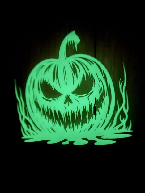 Mô hình treo tường quả bí ngô Halloween phát sáng cực đẹp - Image 2
