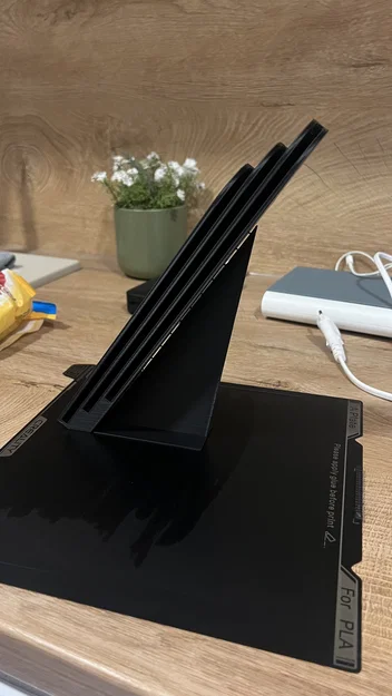 Giá treo tường/đế dựng tấm PEI/PEY (Build Plate) 235x235 – giữ 3 tấm - Image 2