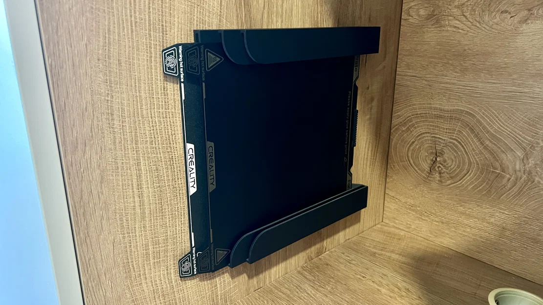 Giá treo tường/đế dựng tấm PEI/PEY (Build Plate) 235x235 – giữ 3 tấm - Image 4