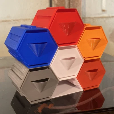 Hộp Lục Giác & Ngăn Kéo (Vase Mode)