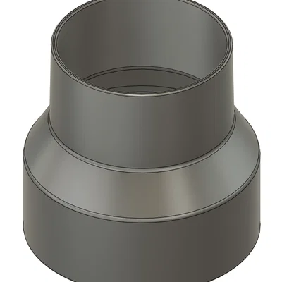 Adapter ống hút bụi 120 sang 100mm