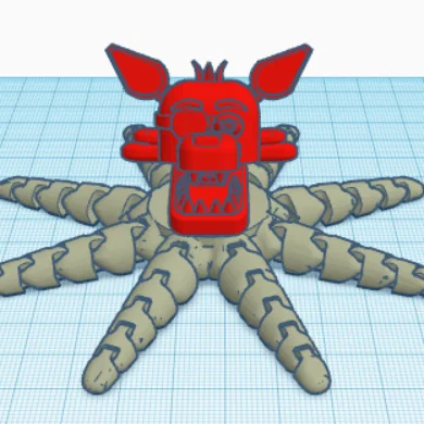 Mô hình Octofoxy in 3D linh hoạt lấy cảm hứng từ FNAF