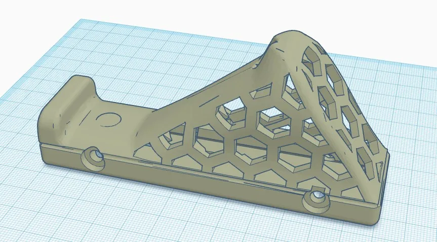 Tay cầm dọc (Foregrip) dạng tổ ong cho ray Picatinny in 3D - Image 1