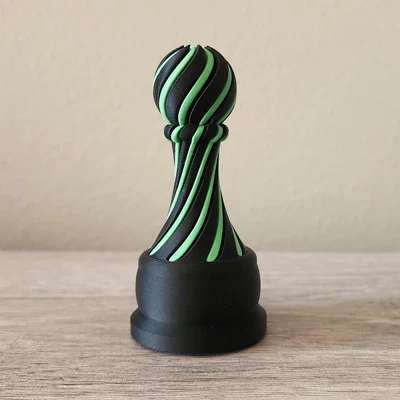 Mô hình cờ vua xoắn ốc Pawn Chess Piece Impossible Passthrough