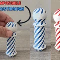Mô hình đồ chơi Barber Pole Impossible Passthrough in 3D độc đáo - Thumbnail 1