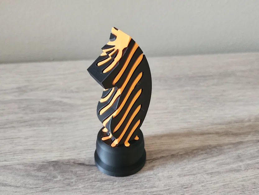 Mô hình quân Mã cờ vua xuyên thấu độc đáo - In 3D Knight Fidget - Image 2