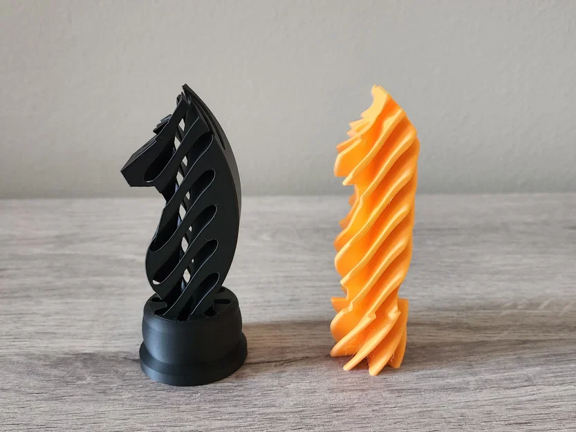 Mô hình quân Mã cờ vua xuyên thấu độc đáo - In 3D Knight Fidget - Image 3