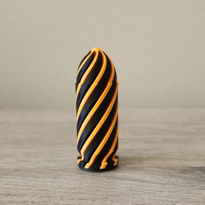 Mô hình đồ chơi 3D đạn 9mm xoắn ốc Impossible Passthrough