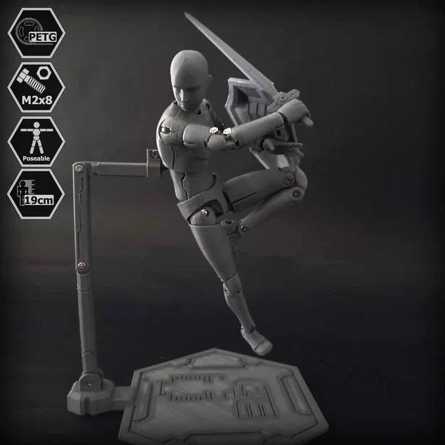 Mô hình Action Figure tỉ lệ 1/10 A.D.A.M 01 - Image 1