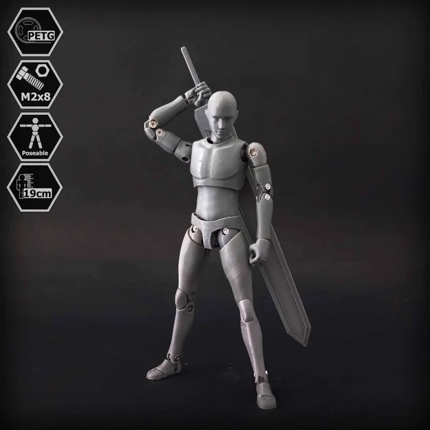 Mô hình Action Figure tỉ lệ 1/10 A.D.A.M 01 - Image 7