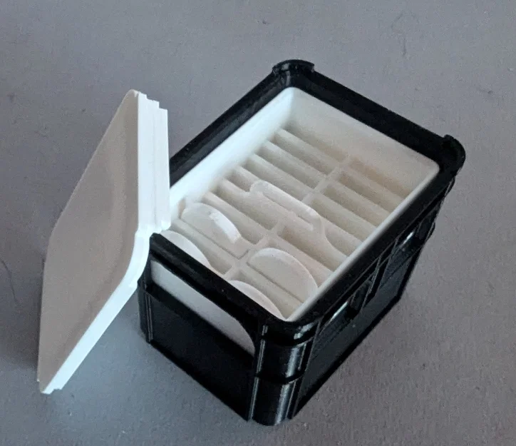 Khay bia xếp chồng để đựng pin (Stackable beer crate for batteries) - Image 5