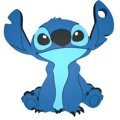 Móc khóa Stitch V2 - Mô hình 3D hoạt hình đáng yêu