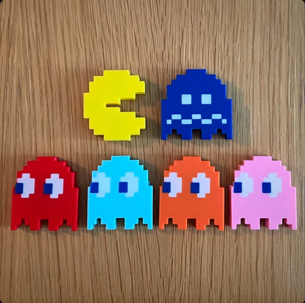 Đồ chơi fidget Ma Pacman 8bit có nam châm - Inky, Blinky, Pinky & Clyde - Image 1