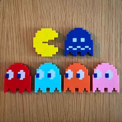 Đồ chơi fidget Ma Pacman 8bit có nam châm - Inky, Blinky, Pinky & Clyde