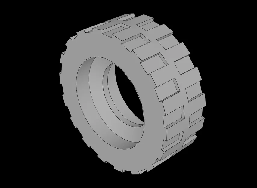 Bánh xe 3D tương thích Lego (92409.dat) chất lượng cao - Image 1