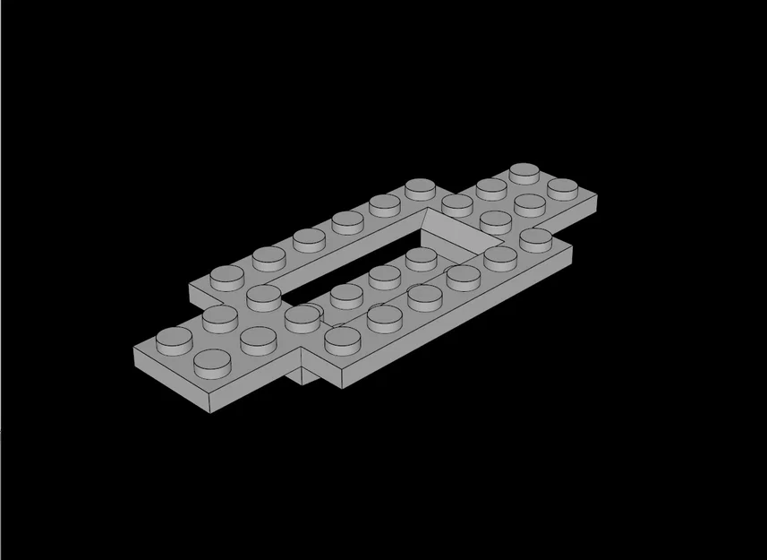 Mẫu Đế Xe Lego 10x4 Tương Thích Tự In 3D Độc Đáo - Image 1