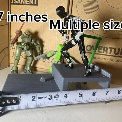 Bục Trưng Bày 2 Tầng Cho Action Figure và Lucky 13
