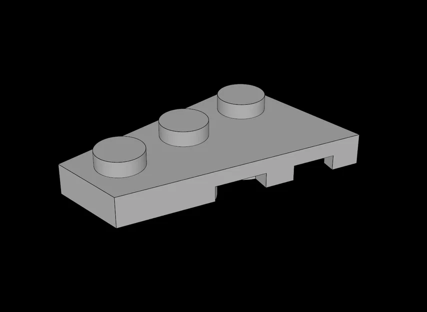 Mảnh ghép cánh máy bay 2x3 tương thích Lego in 3D - Image 1