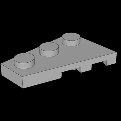 Mảnh ghép cánh máy bay 2x3 tương thích Lego in 3D