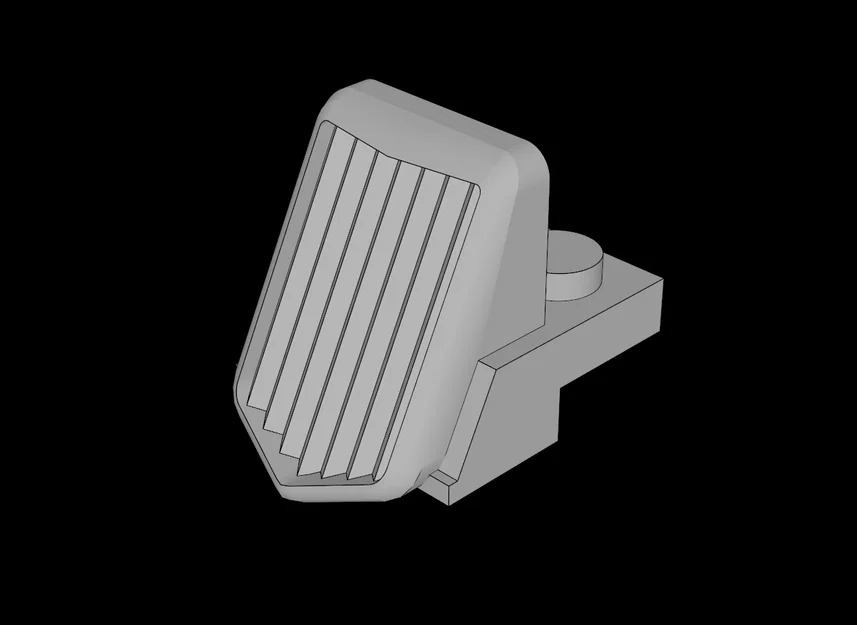 Lưới tản nhiệt xe hơi tương thích Lego (50946.dat) in 3D - Image 1