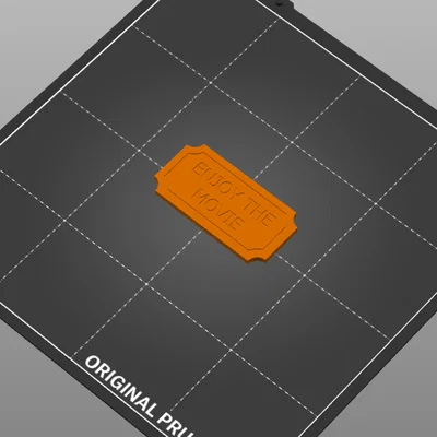 Mô hình vé xem phim 3D trang trí tiệc sinh nhật (Movie Ticket Prop)