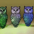 Mô hình con cú trang trí họa tiết Celtic tinh xảo in 3D - Thumbnail 6