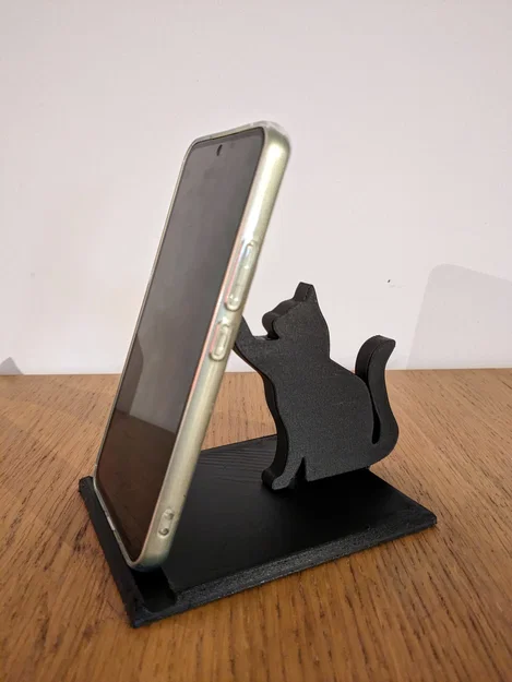 Giá đỡ điện thoại hình mèo dễ thương in 3D (Cat Phoneholder) - Image 1