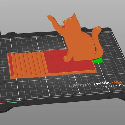 Giá đỡ điện thoại hình mèo dễ thương tự in 3D