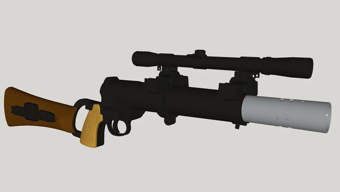 Bộ chi tiết blaster Boba Fett ESB (EE-3) – parts không gồm base gun - Image 8