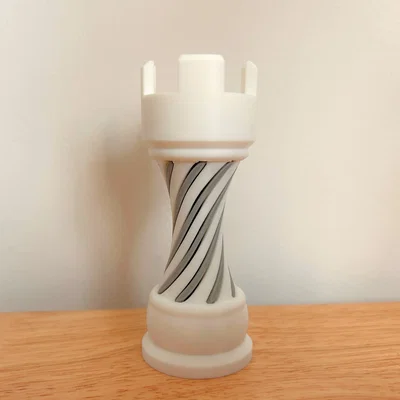 Mô hình quân cờ Castle Impossible Passthrough độc đáo cho 3D printing