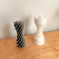 Mô hình quân cờ Castle Impossible Passthrough độc đáo cho 3D printing - Thumbnail 3