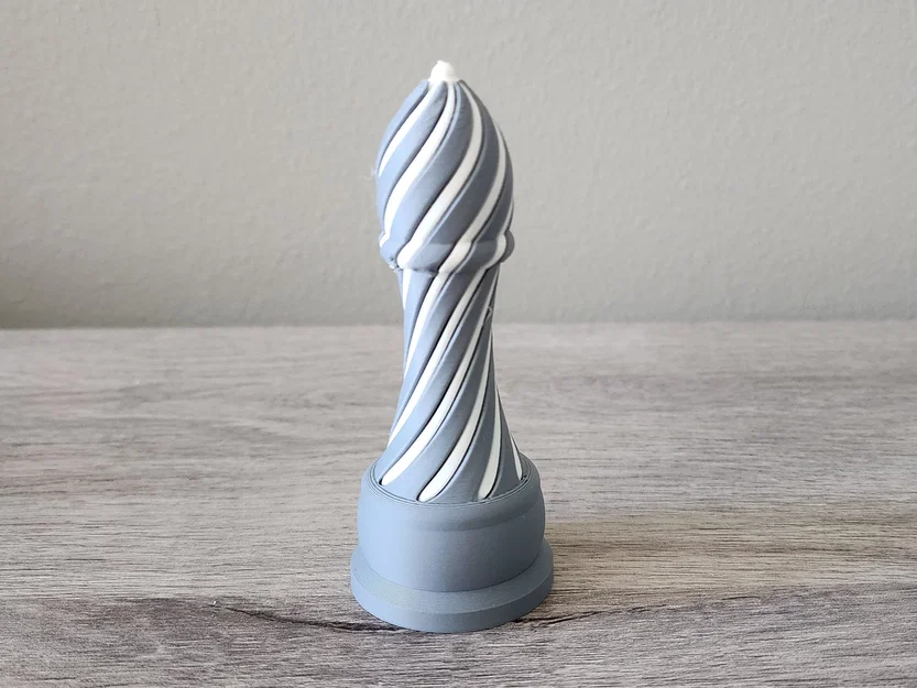 Mô hình cờ vua Tượng xoắn ốc Impossible Passthrough độc đáo - Image 2