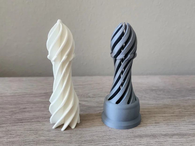 Mô hình cờ vua Tượng xoắn ốc Impossible Passthrough độc đáo - Image 3