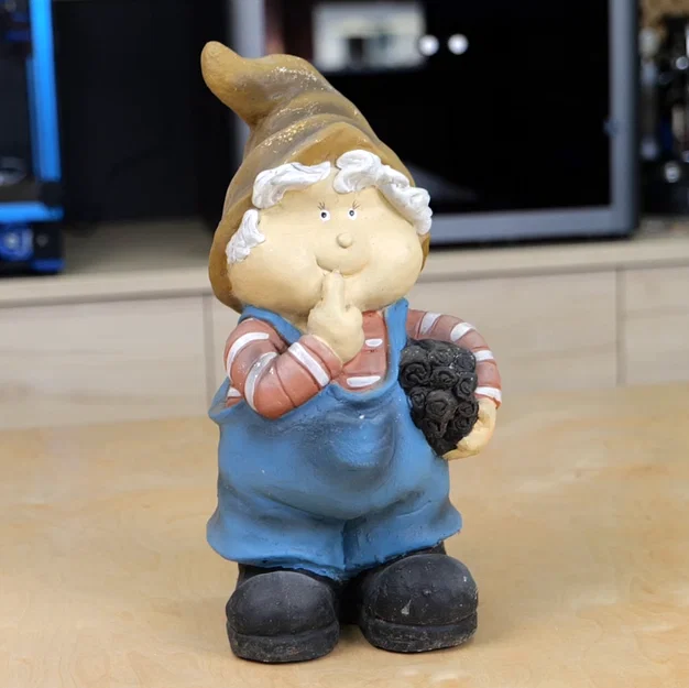 Mô hình chú lùn Garden Gnome - Kết quả quét 3D từ Creality CR-Scan Raptor - Image 1