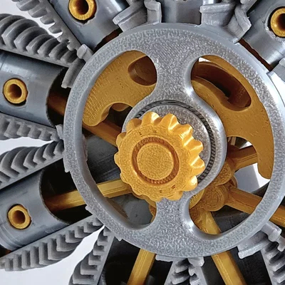 Động cơ Radial 9 xi-lanh (9 Cylinder Radial Engine)