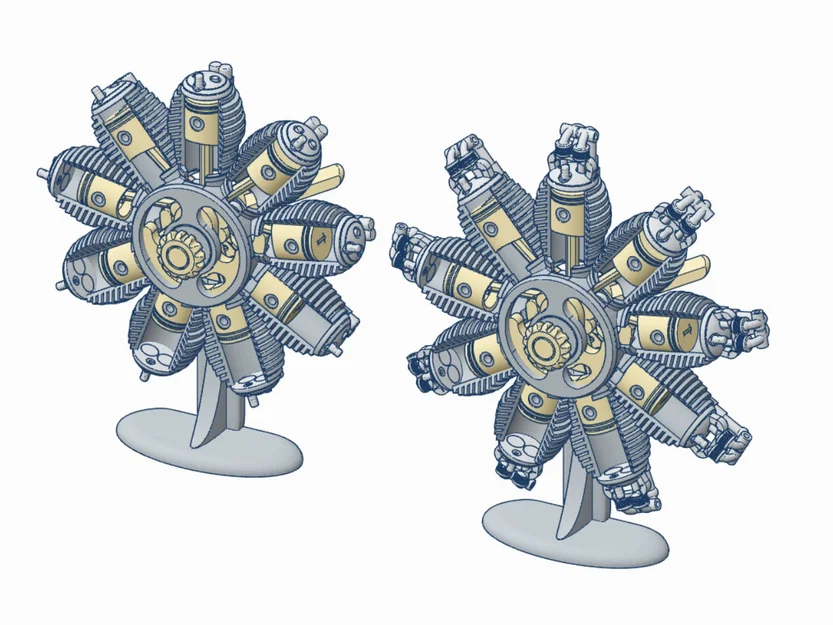 Động cơ Radial 9 xi-lanh (9 Cylinder Radial Engine) - Image 6