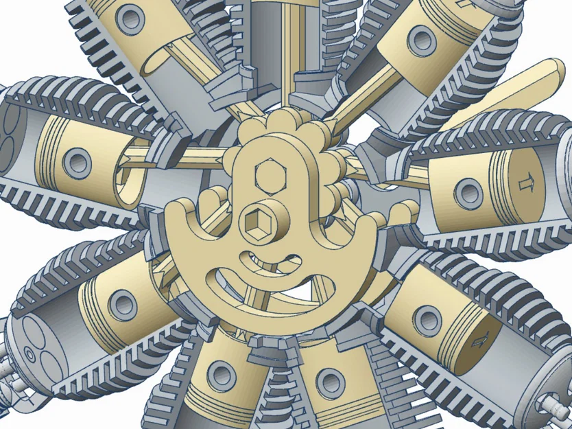 Động cơ Radial 9 xi-lanh (9 Cylinder Radial Engine) - Image 7