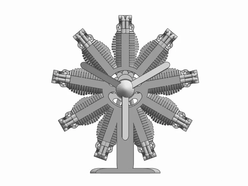 Động cơ Radial 9 xi-lanh (9 Cylinder Radial Engine) - Image 13