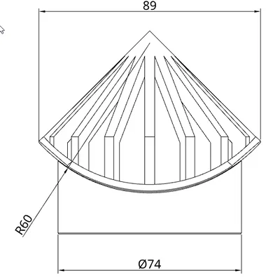 Rọ lọc máng xối / Chặn lá D78mm