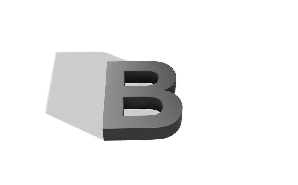 Mô hình chữ cái B (Letter B) - Đồ chơi giáo dục cho bé - Image 1