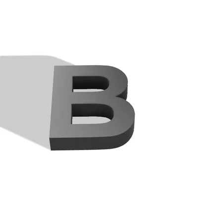 Mô hình chữ cái B (Letter B) - Đồ chơi giáo dục cho bé