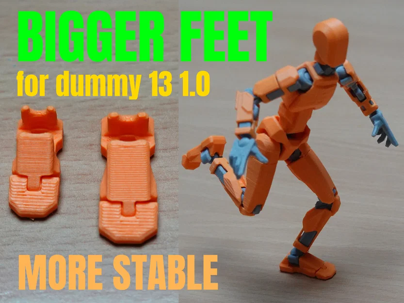 Bàn chân to hơn cho Dummy 13 V1.0 - Image 1