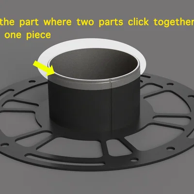 Spool cho filament 500g - CLICK CONNECT - chỉ 50g filament để in!