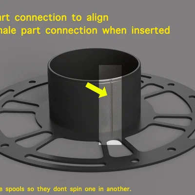 Spool cho filament 500g - CLICK CONNECT - chỉ 50g filament để in!