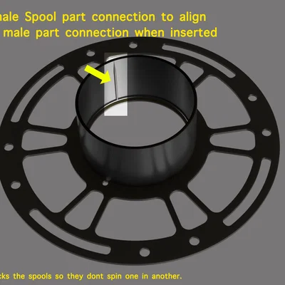 Spool cho filament 500g - CLICK CONNECT - chỉ 50g filament để in!