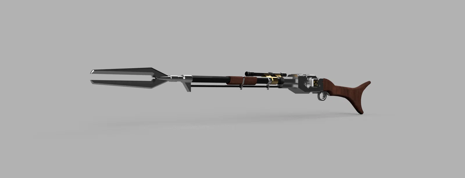 The Mandalorian Amban Pulse Rifle (Full Scale ~170cm, có tuỳ chọn thanh thép) - Image 2