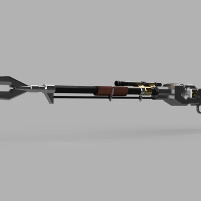 The Mandalorian Amban Pulse Rifle (Full Scale ~170cm, có tuỳ chọn thanh thép)