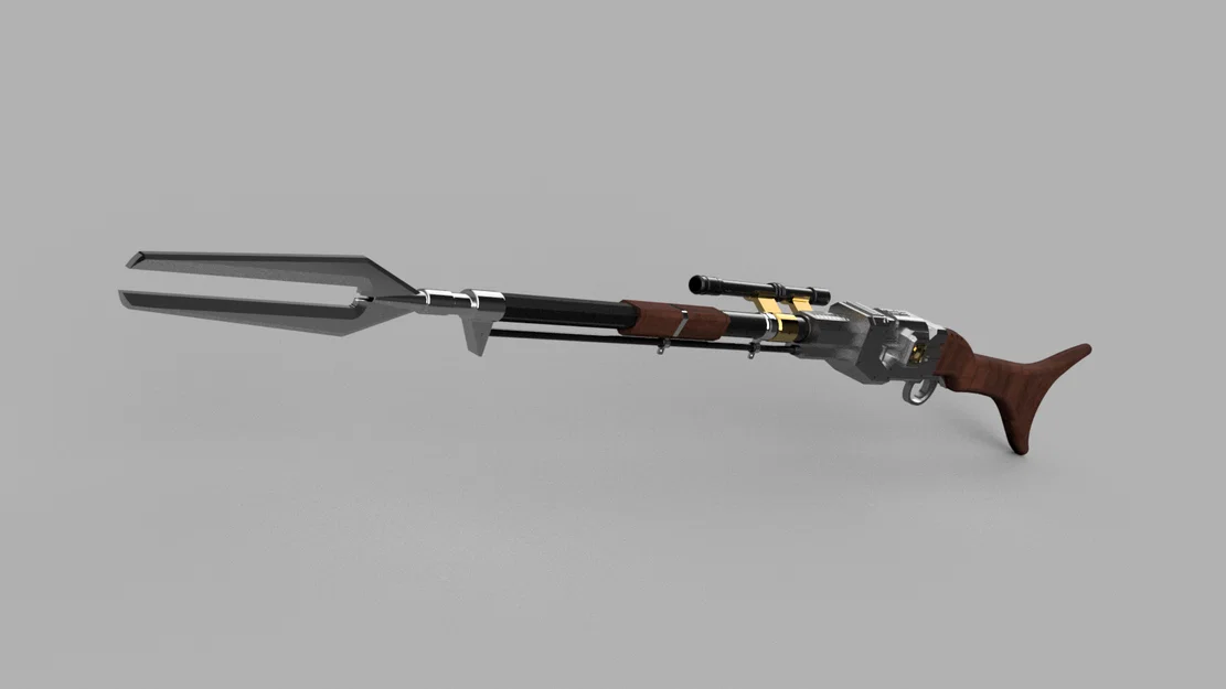 The Mandalorian Amban Pulse Rifle (Full Scale ~170cm, có tuỳ chọn thanh thép) - Image 3
