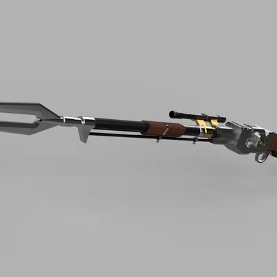 The Mandalorian Amban Pulse Rifle (Full Scale ~170cm, có tuỳ chọn thanh thép)
